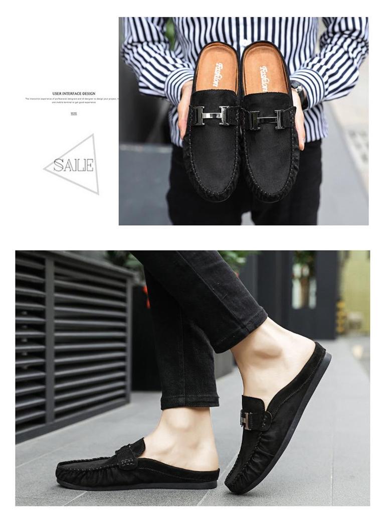 Letní móda Pánské lehké prodyšné nazouvací mokasíny