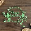 Wreath Cutting Dies for Photo Scrapbooking Card Making Decorations Embossing Stencils Happy Birthday Die Cuts