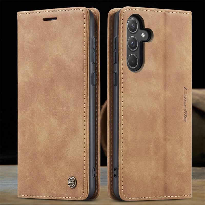 CaseMe Flip Leather Phone Case for Samsung A17 A07 A56 A36 A55 A35 A53 A73 A33 A23 A13 A52 Wallet Card Cover For Galaxy A16 A15 A14 A24 A34 A54 Coque