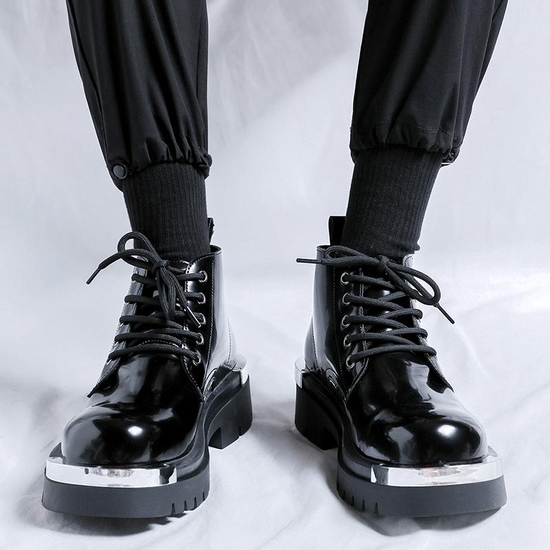 Leather Shoes For Man Platform Genuine Leather Big Size Shoes High Quality Designer Formal Platform Casual Shoes Outdoor