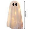 Set of 2 Halloween Phantom Figure Ornament Lighted Cloth Phantom Figure Decoration for Entry Cabinets, Porch Spots, Shelf Placement, and Home Use