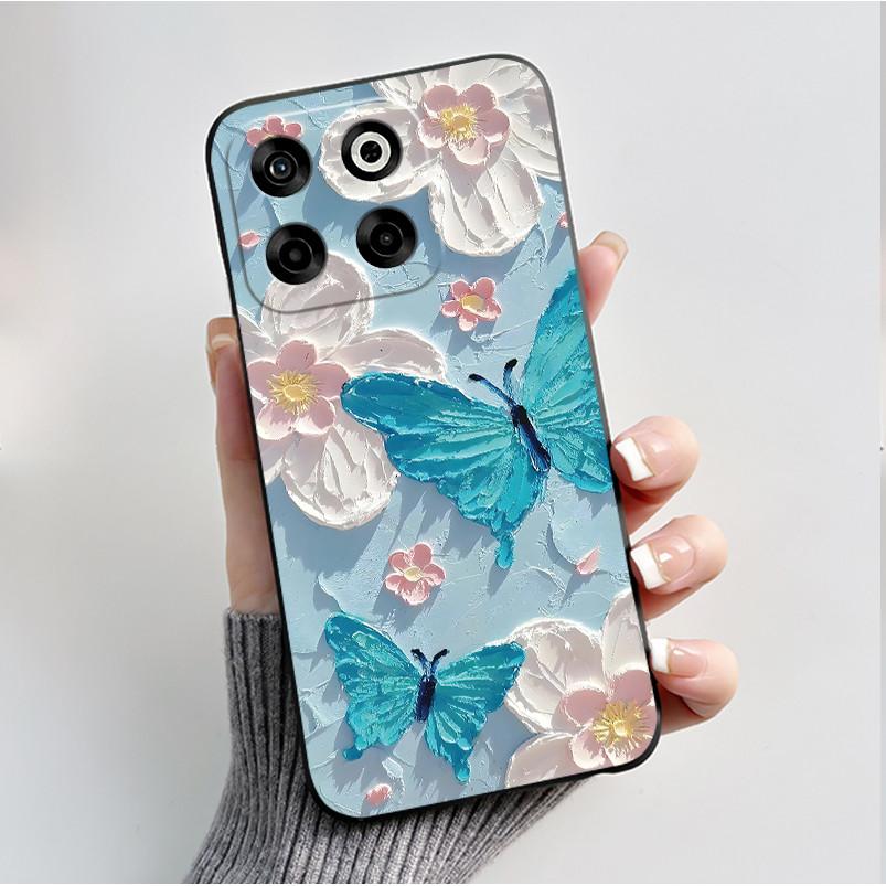 

Чохол для ZTE Blade V70 З принтом Чохол для ZTE Axon 70 М який силіконовий Чорний корпус для ZTE Nubia V70 Funda Милий Чохол з квітковим мультфільмом ZTE Axon 70