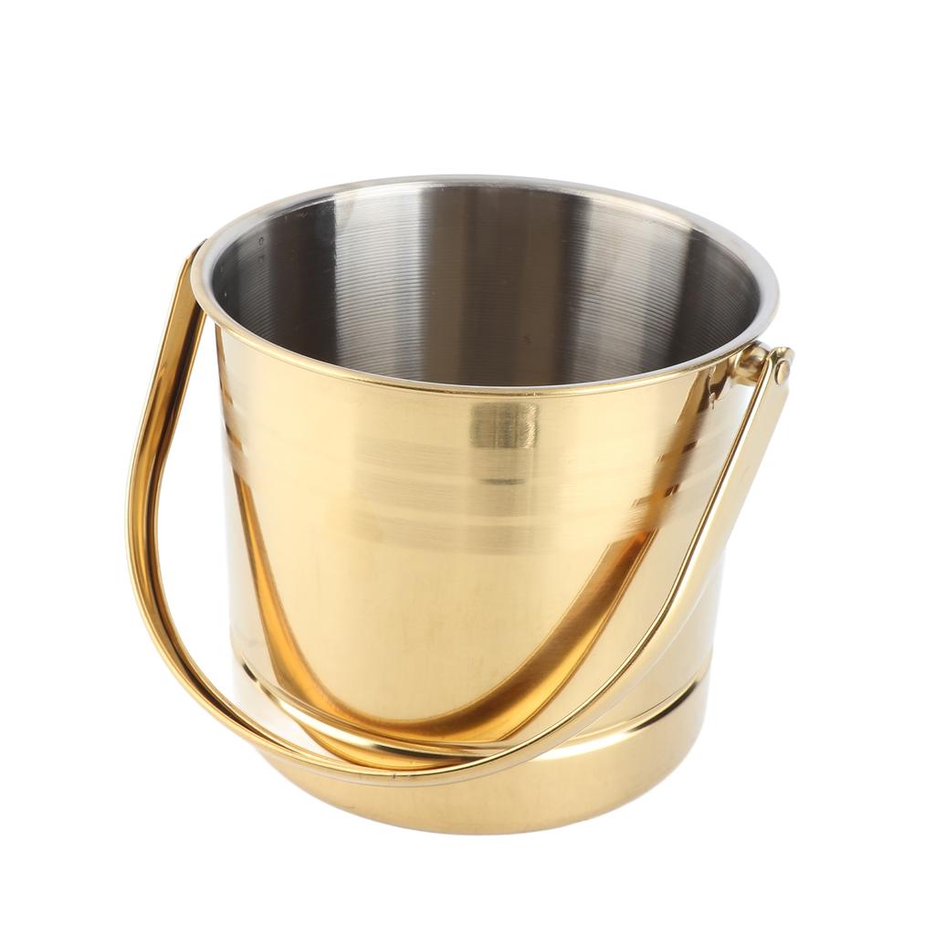 Ice Bucket Professional Thickened Stainless Steel Ice Bucket with Filter Plate for Cocktail Bar