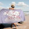Cute Cat Mikko I-illustrations Microfiber Beach Towel Absorbent Quick dry Soft Yoga Swimming Resort Mountain Climbing Towel