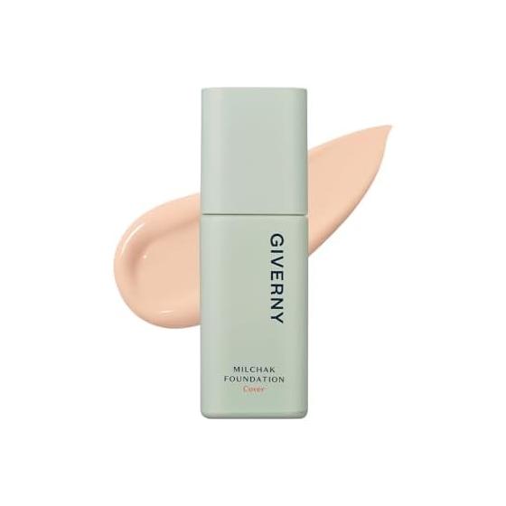 GIVERNY Close-fitting cover foundation Close-fitting Super close-fitting Yete Brevet Korean cosmetics Cover Does not fall apart Keeps for 72 hours