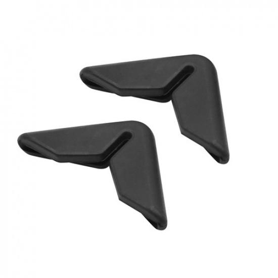 TWO Black Universal Automobile Car Side Door Edge Corner Guard Protector