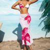 2025 Stylish Printed Bandage Midi Skirt Bikini