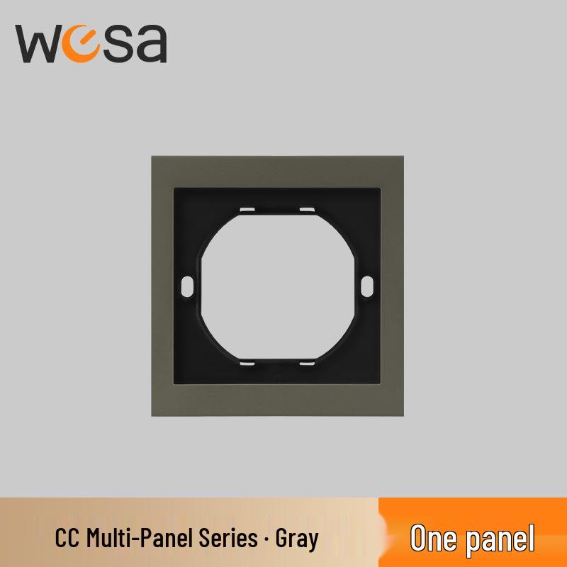 CE-Certified European Type E Socket for Germany & France, One/Two-way Switch Panel, Two-hole Design