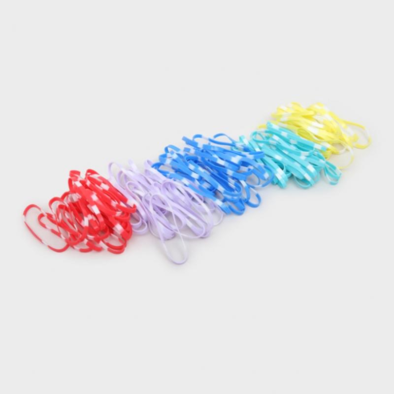 Daiso Polka Dot Pastel Tpu Bands  Pack Of 120