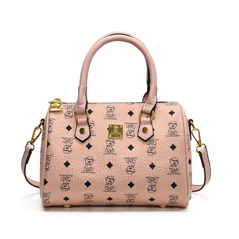 Pillow Bag Small Bag Women's New Bear Printed Messenger Bag Versatile Niche Texture Portable Shoulder Bag