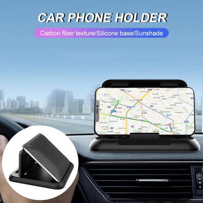 Support de téléphone universel pour tableau de bord, tapis antidérapant, ventouse en silicone, support réglable pour 3,5 à 7 pouces