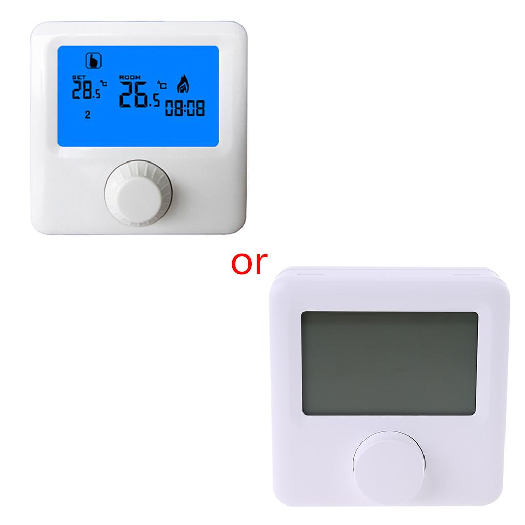 Room Thermometer LCD Display Wall-hung Gas Boiler Thermostat Room Heating 1 белый