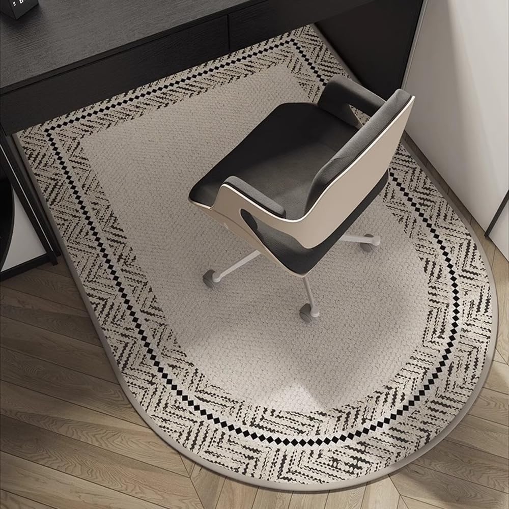 Arch Shaped Study Swivel Chair Cushion Office Bedroom Dresser Carpet Children's Study Desk Chair Cushion Home Decor