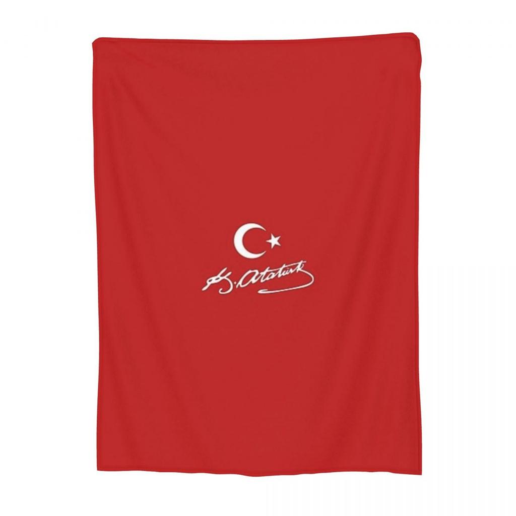 The Republic Of Turkey Flag Blankets Soft Warm Flannel Throw Blanket Bedding for Bed Living Room Picnic Travel Home Couch