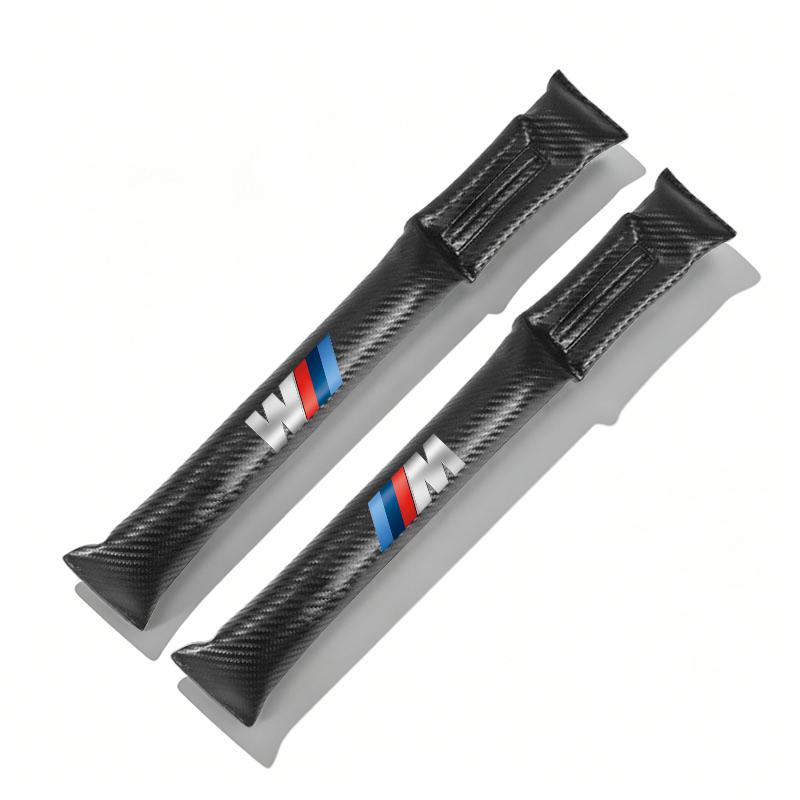 2Pcs Car Seat Gap Filler Strip Soft Pads Leather For BMW E46 E90 E60 F30 F10 E39 E36 F20 G20 G30 E92 E87 E91 X5 E70 F11 E30 F31 VM4
