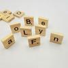 100Pcs Wooden Alphabet Tiles Letter Number Bolcks DIY Crafts Kid Educational Toy