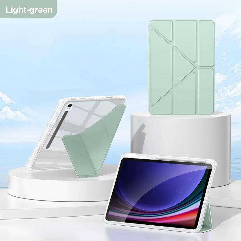 Új Akril Samsung Galaxy Tab S11 Ultra S10 FE Plus Táblagép Tok Tab A11 + A9 S9 S8 S7 FE Plus 11 12.4 13.1 Hüvelykes Fedélhez