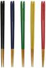 Ishida for Natural Set of 67336 Japanese-made Chopsticks, Guests, Washable, Colorful, 23cm, Bamboo, 5,