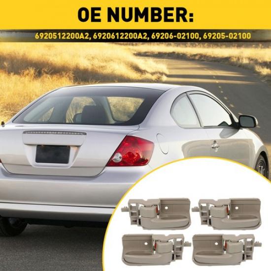 2/4Pcs Ide Interior Door Handle LH RH Side For Corolla Toyota Matrix Beige