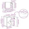 Bathroom Furniture Set 4 Pcs Sonoma Oak Engineered Wood & Metal