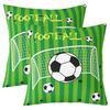 Piece Soccer Field Football Pattern Square Pillow Cover for Sofa Bedroom Office Stadium Decor (Insert Not Included)