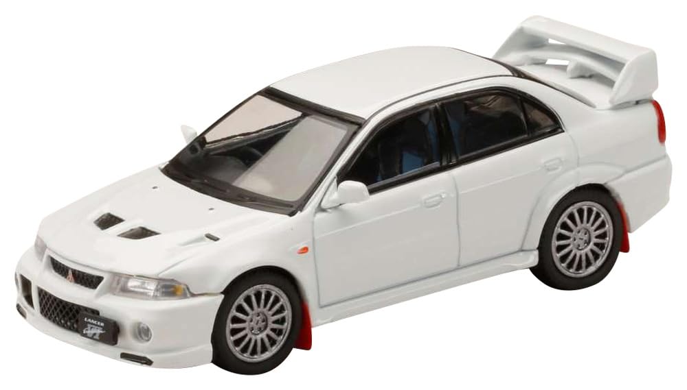 

Mitsubishi Lancer GSR Evolution 6 1999 Scotia White with mud flap 1/64 (CP9A)