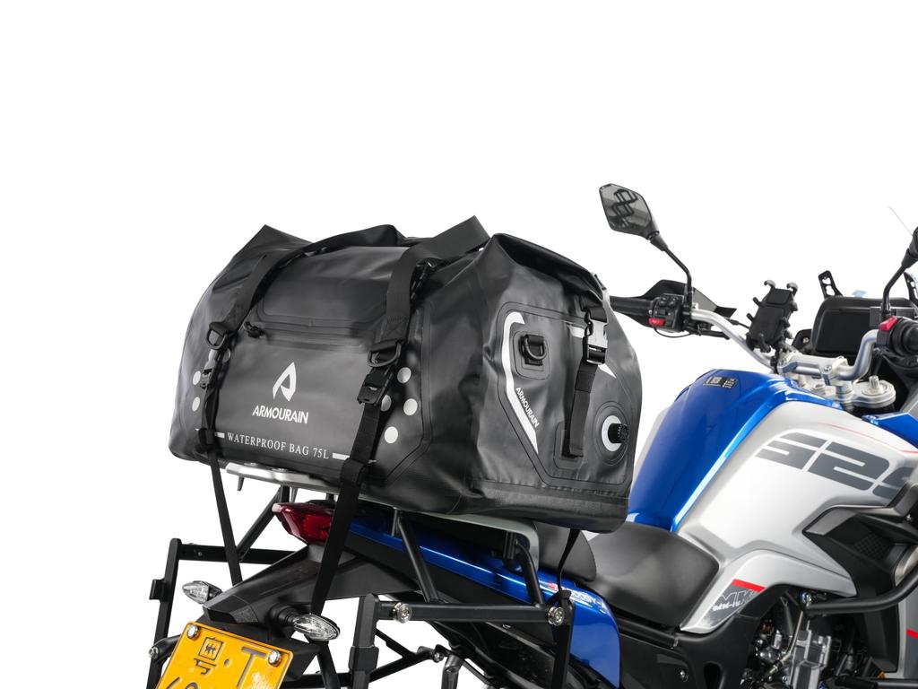 ARMOURAIN Motorcycle Dry 75L Large Waterproof Duffel Bag for and Kayaks Bag, Travel, Boats, Motorcycles, (Black)