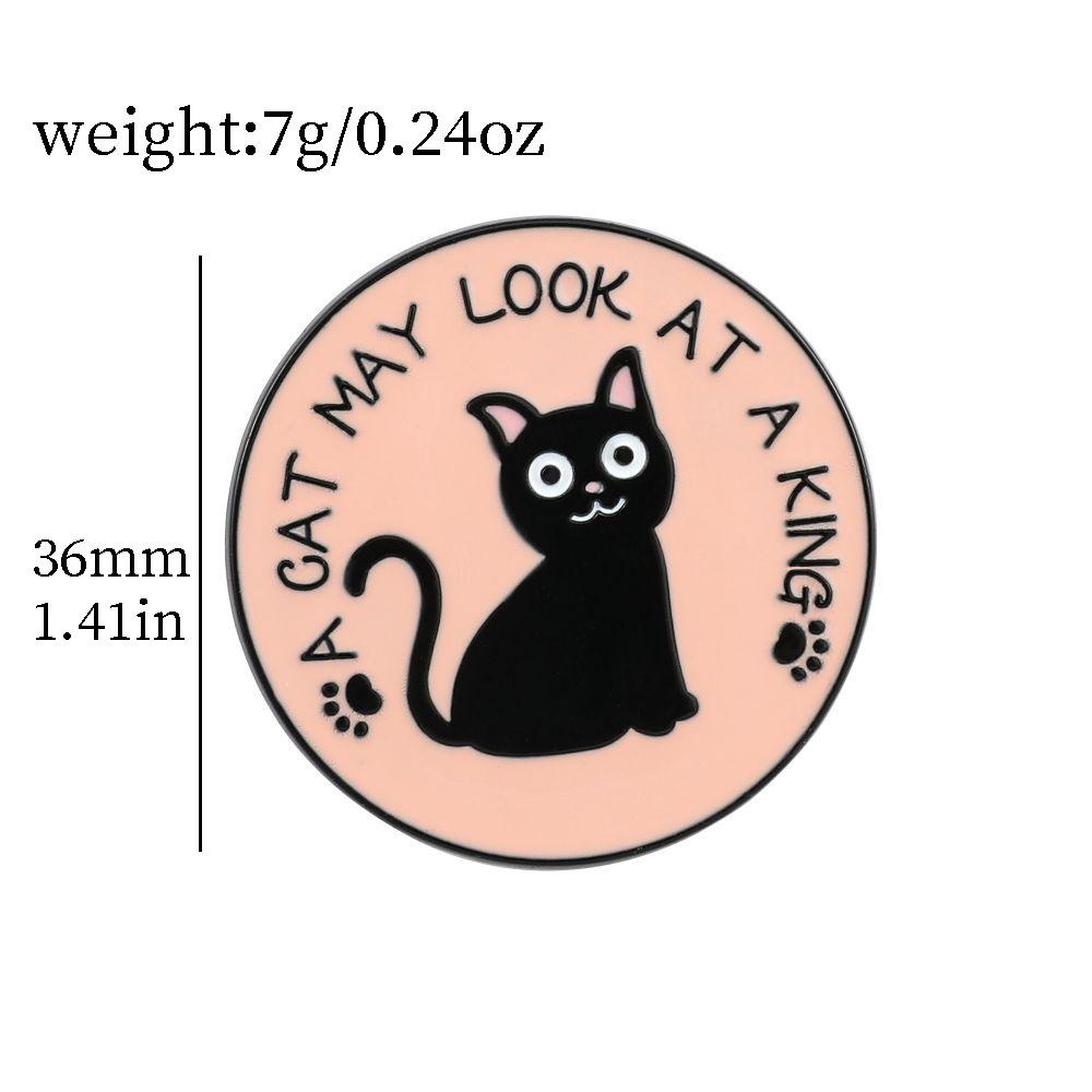 Cute Cat Paw Shaped Metal Badge Cartoon Animal Brooch For Decoration