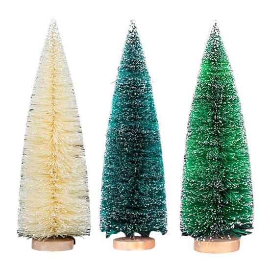 Mini Christmas Tree Sisal Snow Frost Artificial Pine Tree