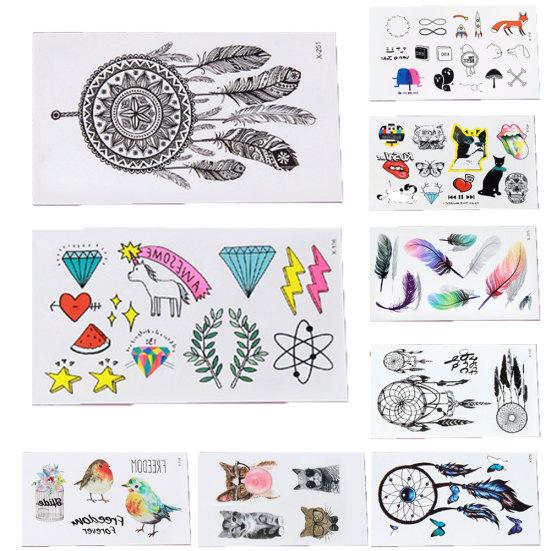 Unisex 3D Dream Catcher Waterproof Temporary Flash Tattoo Sticker Body Art Decal
