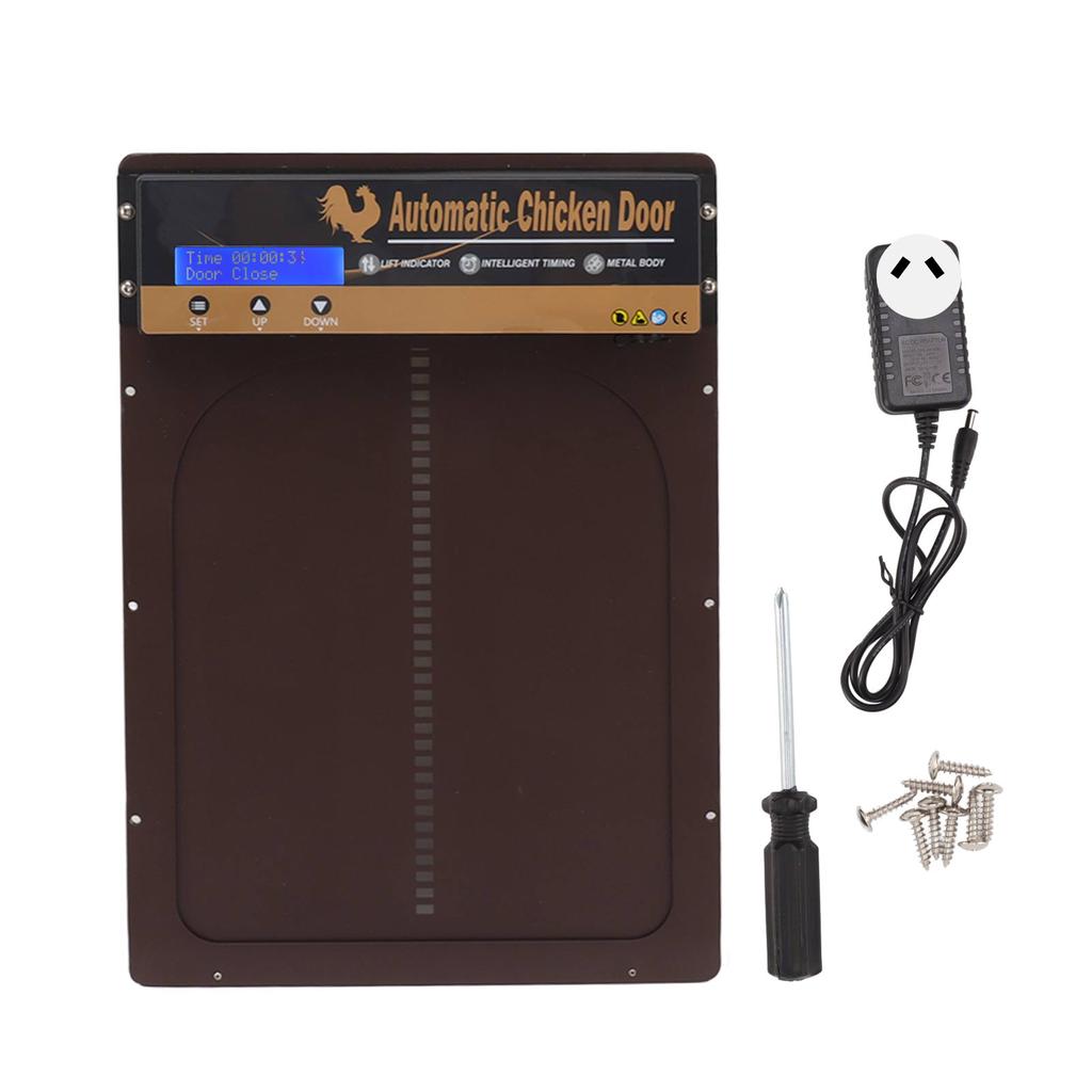 Batteriebetriebene automatische Hühnerstalltür, automatischer Hühnerstalltüröffner, Geflügeltor für Henne