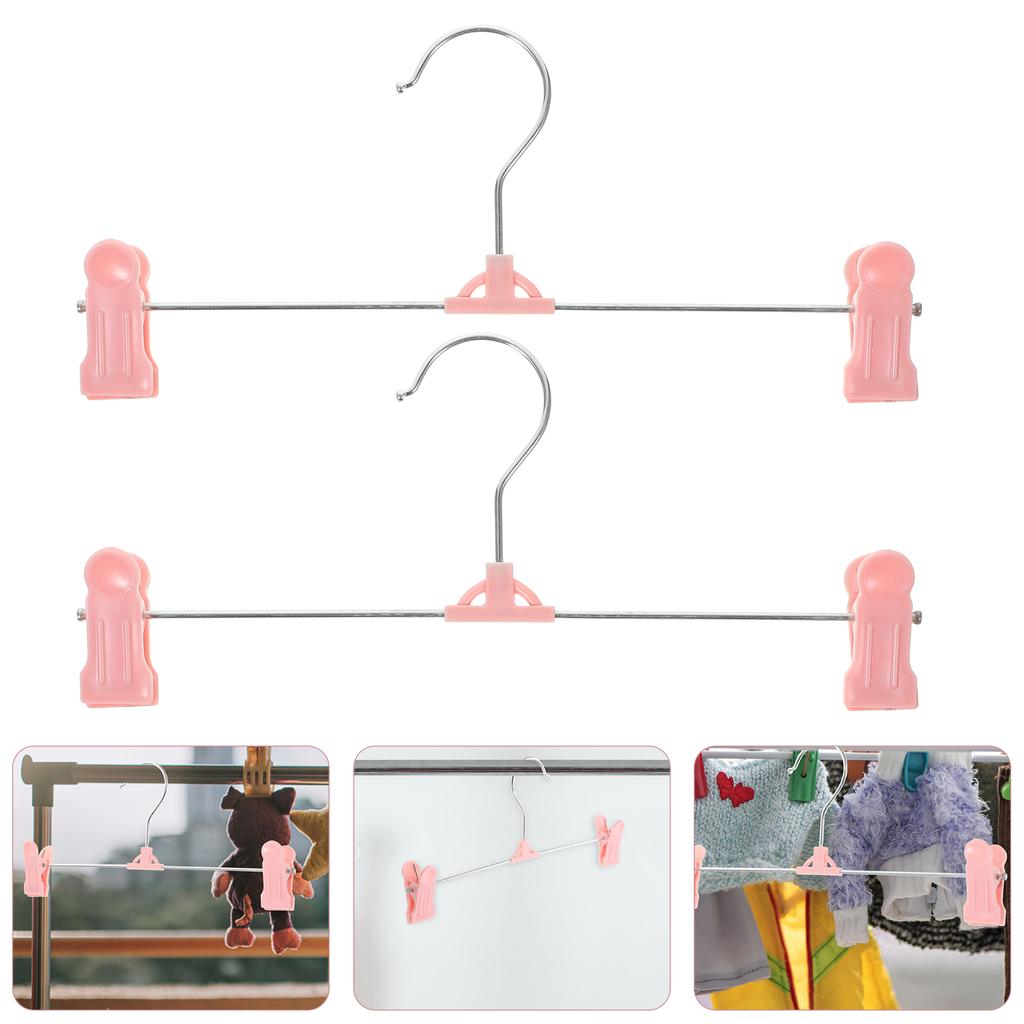 10 Pcs Anti Slip Pants Hanger Skirt Hanger With Clip Clothes Hanger Storage Hangers Closet ganization Jeans Hanger Wardrobe