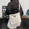 Casual Corduroy Crossbody Bag Large Capacity Commuter Women'S Tote Bag Simple  Single Shoulder Bag