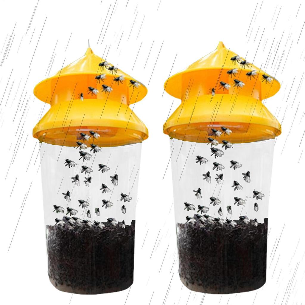 Reusable Fly Trap 2Pcs/set Hangable Fly Killers Deterrents Garden Bee Fly Catcher Wasp Repellent Stable Horse Flytraps