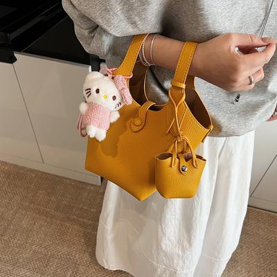 Work Commuter Bag Niche Design Simple Shoulder Bag Women's 2025 Summer New High-end Messenger Bucket Bag
