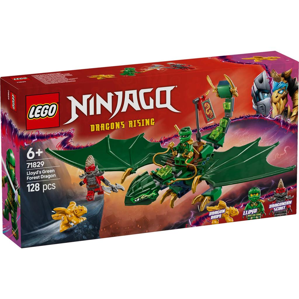 LEGO Ninjago Lloyd's Zielony Smok Klocki Edukacyjne 678 Robot bojowy 71829