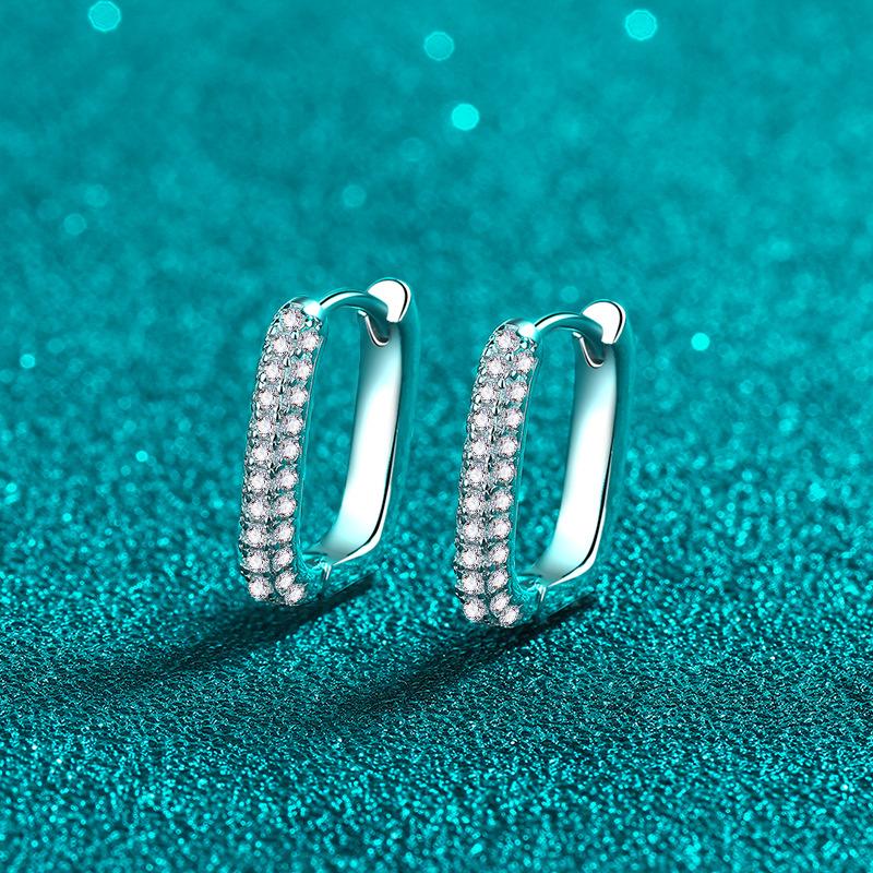 

Двухрядные серьги Musan Drill из стерлингового серебра 925 пробы с покрытием из золота Pt950