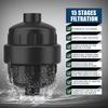High output shower water filter 15/20 stages removes chlorine fluoride heavy metals filter softens high quality shower head