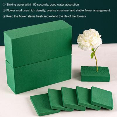 2 Stück Blumenknete Ausgezeichnete Textur Schneidbar Verpackungsmaterialien Kurze Absorptionszeit Hohe Wasserspeicherung Dekoratives Natriumalginat Blumige Blume