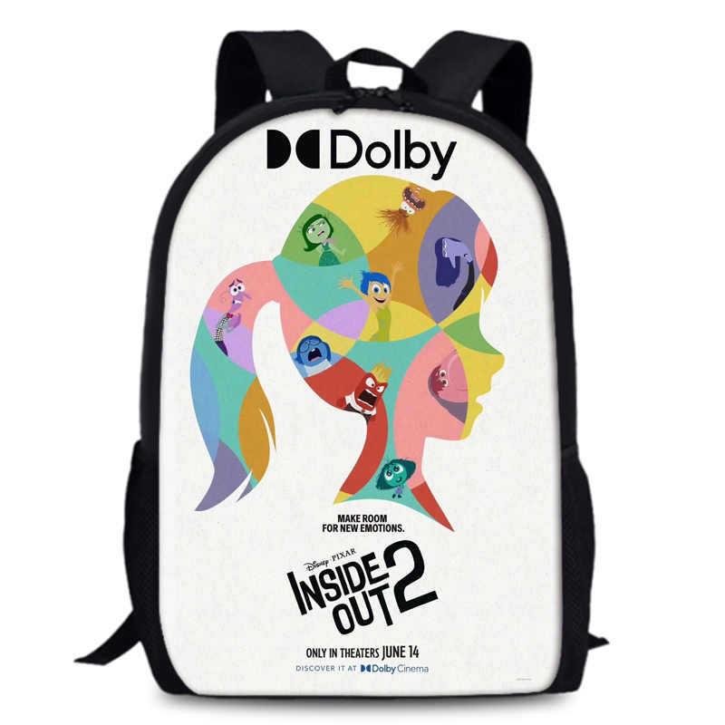 Spacious Inside Out 2 Backpack Durable Oxford Fabric 15 Inch School Bag Unisex