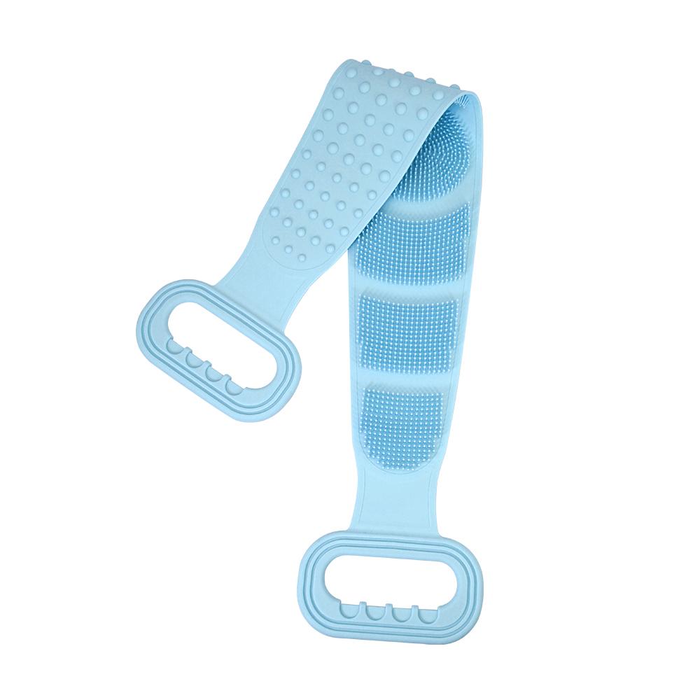 Body Silicone Brush Scrub Exfoliating Back Scrubber Bath Belt  Extended Skin Clean Brushes for Men Women Bath Scrub Clean Tool