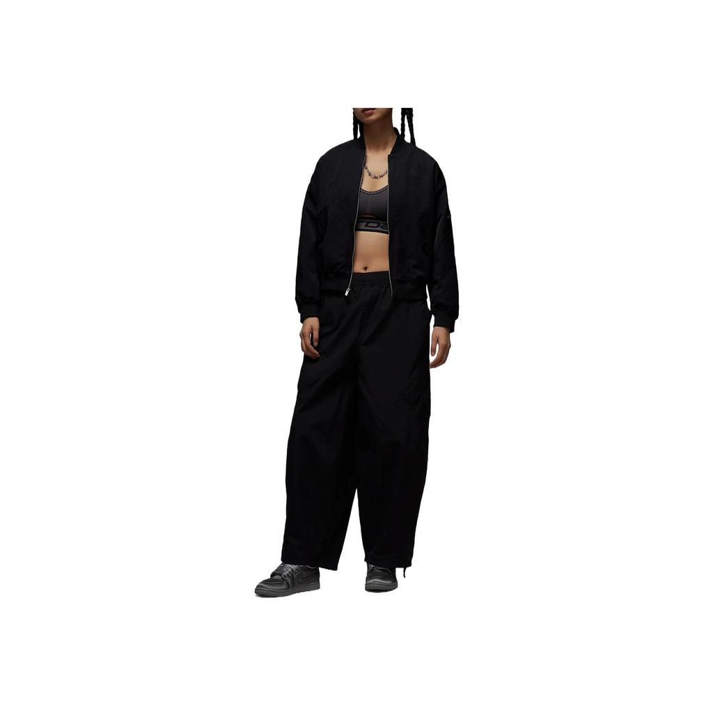 Jordan Flight Renegade Comfortable Soft Skin-Friendly Solid Color Fashion Jacket Women Jacket Black HJ0545-010