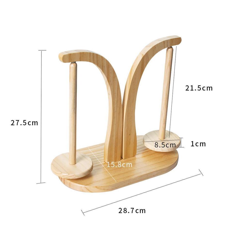 Buche Holz Drehbarer Garn- und Häkelwickler