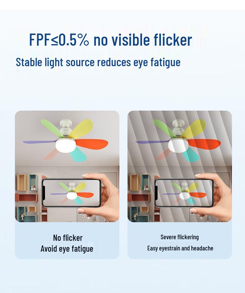 E27 Schraubmontage Leise Deckenventilatorleuchte für Zuhause & Restaurant