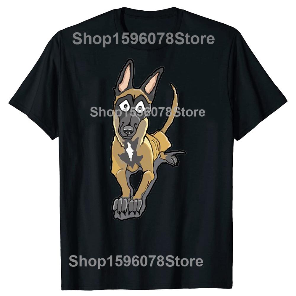 New Fashion The Belgian Malinois T Shirt Kawaii Cartoon Dog Graphic Tee Tops Men Women Short Sleeve Casual Streetwear Camisetas