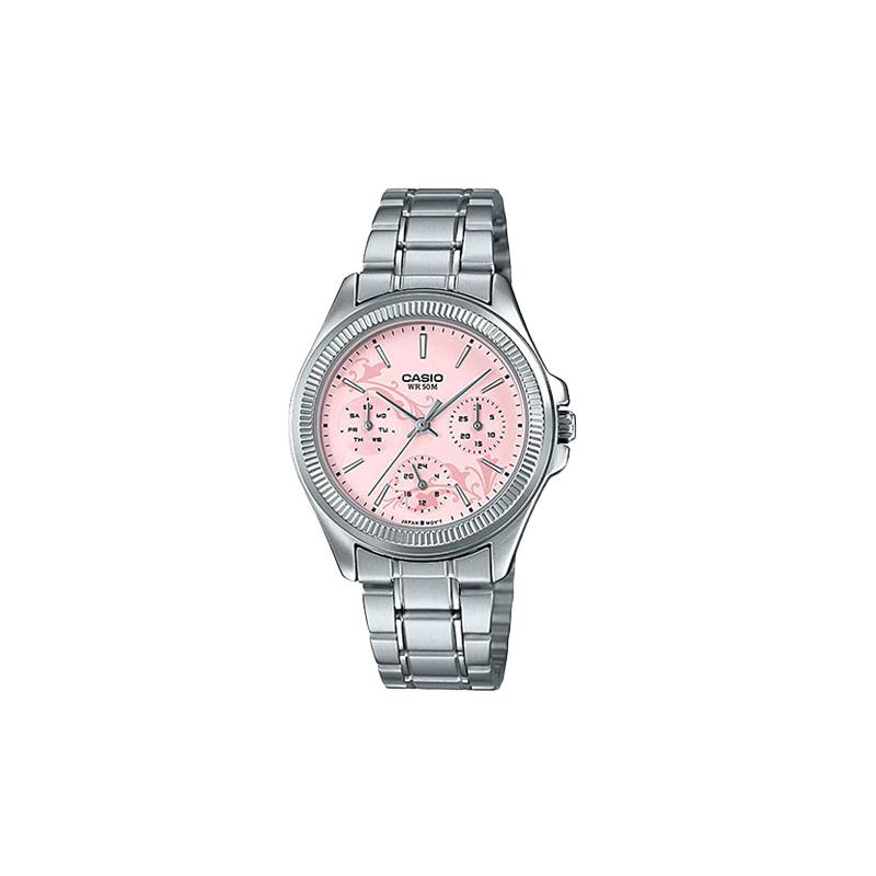 

Casio STANDARD series retro pointer series 50m waterproof quartz movement stainless steel strap Japanese and Korean watch women s watch LTP-2088D-4A рожевий