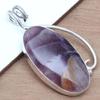 Fluorite Gemstone Handmade Women's Unisex Silver Jewelry Pendant 2.25