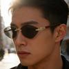 Retro Metal Frameless Sunglasses for Men and Women Fashion Trendy UV Resistant Outdoor Sunscreen Sunshade Glasses