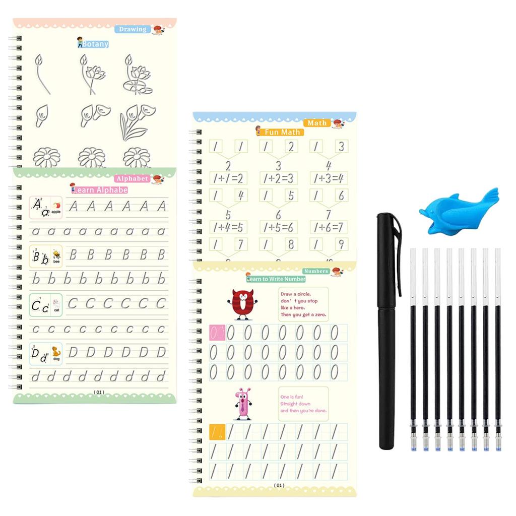 Magic Writing Practice Buy Magic Practice Copybook-Handwriting Practice Workbook-4 Pack ...