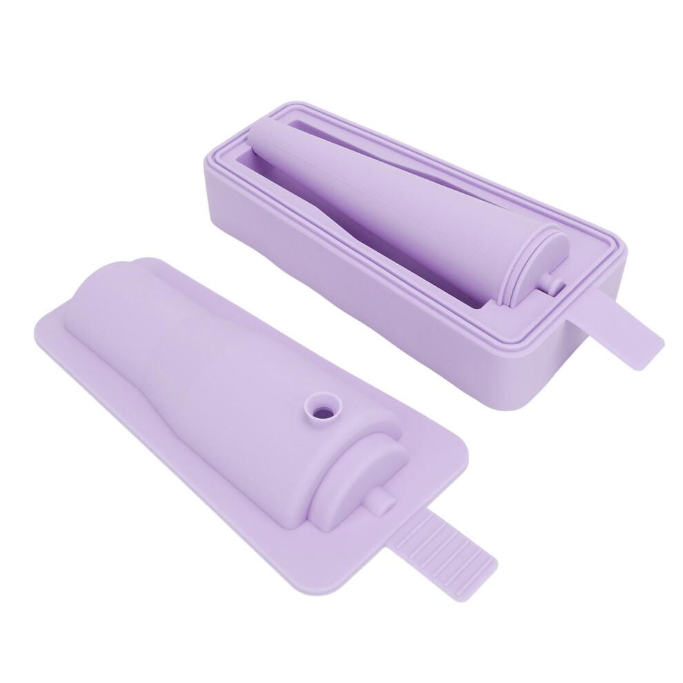 Multifunctional Silicone Ice Cube Mold for Whiskey & Cocktails, 430ml, Purple